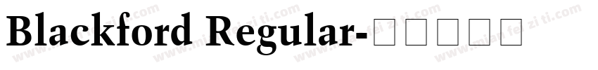 Blackford Regular字体转换
